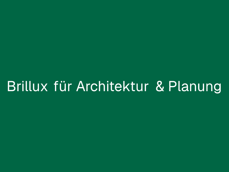 Brillux für Architektur & Planung