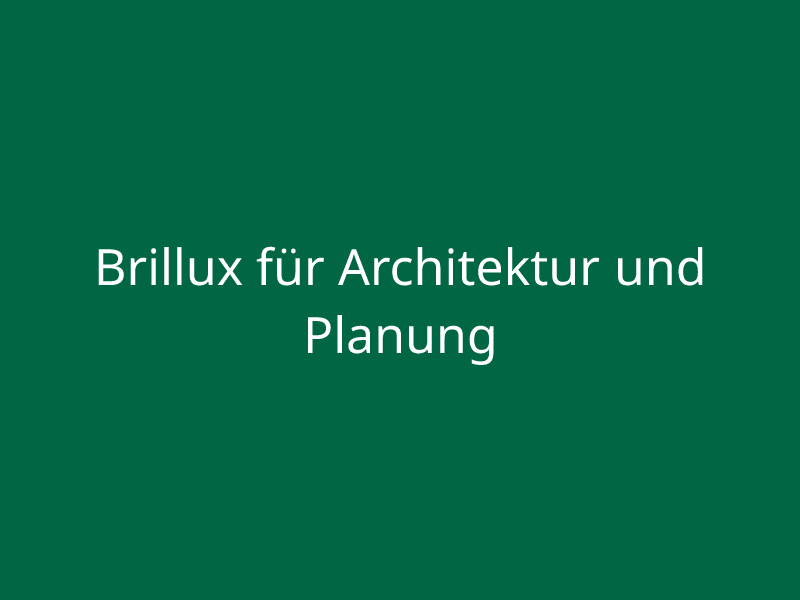 Brillux für Architektur und Planung