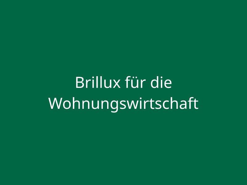 Brillux für die Wohnungswirtschaft