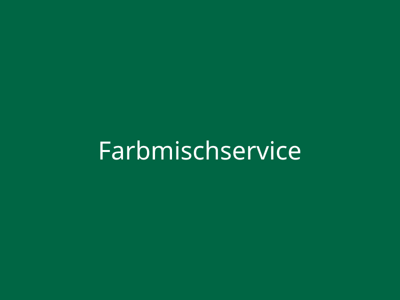 Farbmischservice