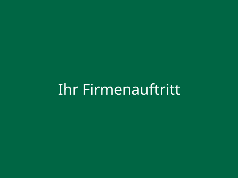 Ihr Firmenauftritt
