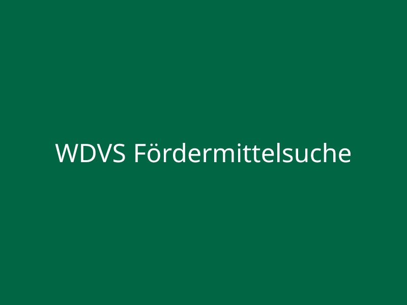 WDVS Fördermittelsuche 