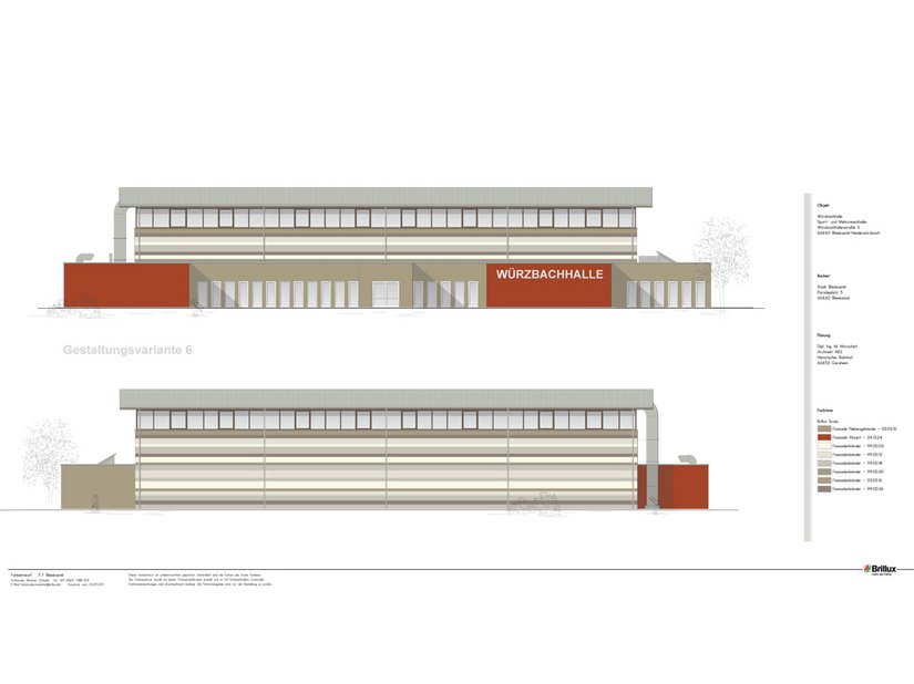 Farbentwurf aus dem Brillux Farbstudio Münster.