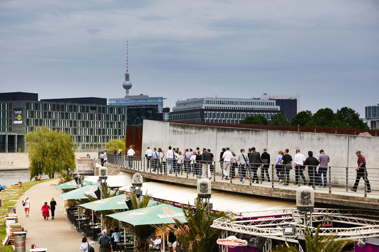 Spaziergang, Besuchergruppe