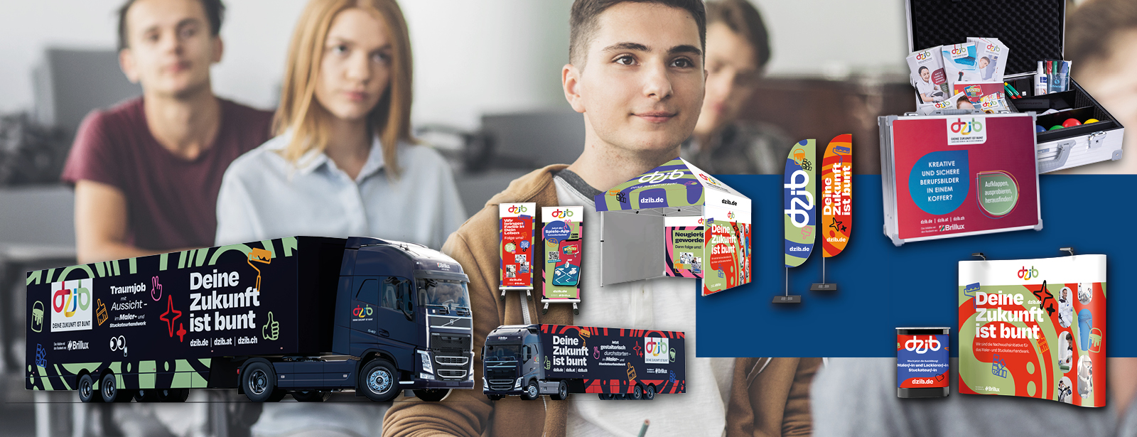 Unterstützung für Schul- und Messebesuch